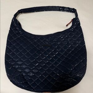 MZ WALLACE LARGE HOBO Quilted Navy Shoulder Bag - Women Bags Liquid Ink